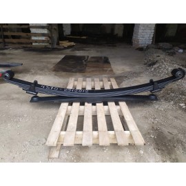 Рессора задняя 4370-2912012 4 листа 2 витых уха c шарнирами, хомутами с подрессорником с буферами 1600мм/1780мм Рессора задняя 4370-2912012 4 листа 2 витых уха c шарнирами, хомутами с подрессорником с буферами 1600мм/1780мм